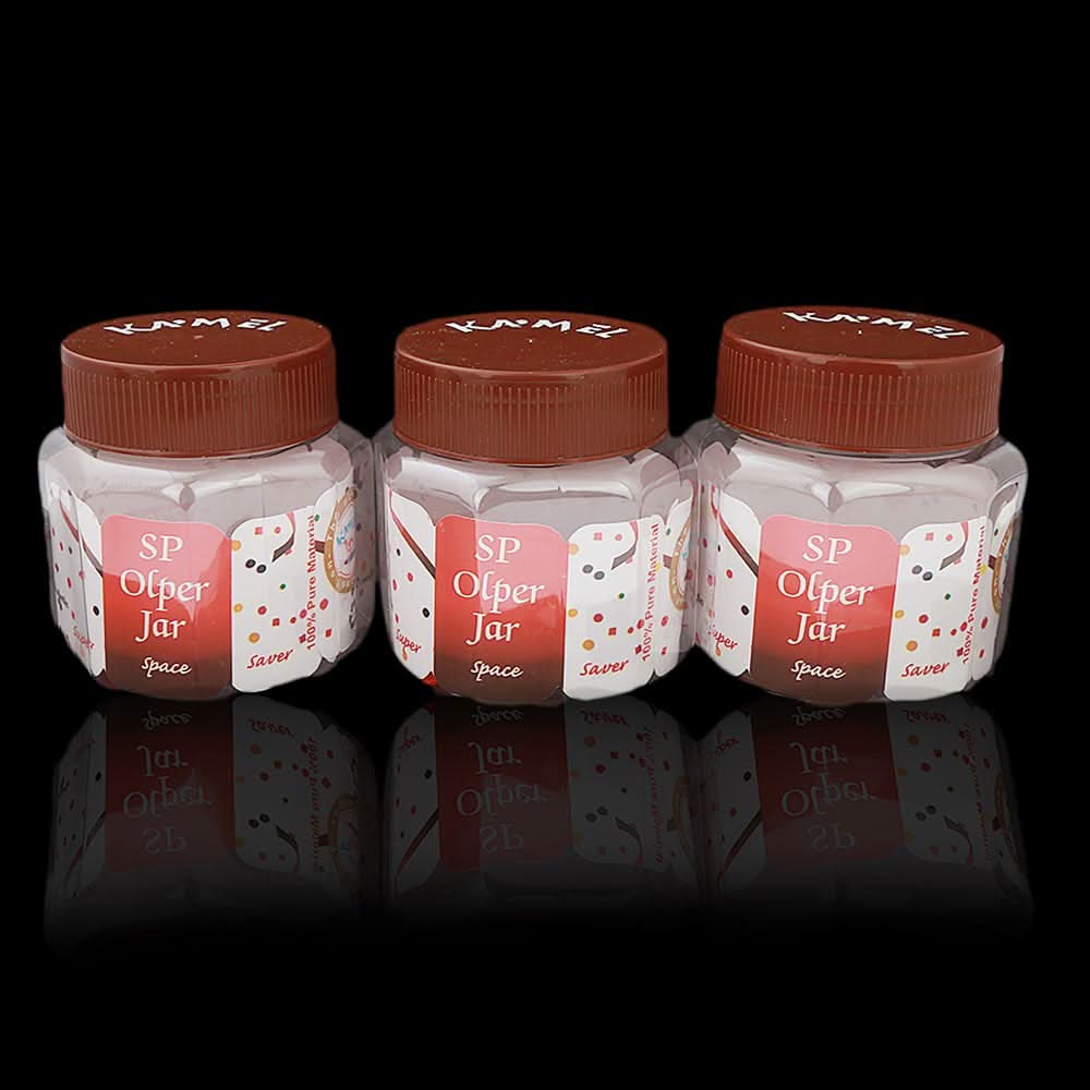 Spice Jar 3 Pcs - Brown, Home & Lifestyle, Storage Boxes, Chase Value, Chase Value