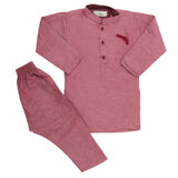 Boys Embroidered Kurta Pajama - Maroon, Kids, Boys Shalwar Kameez, Chase Value, Chase Value