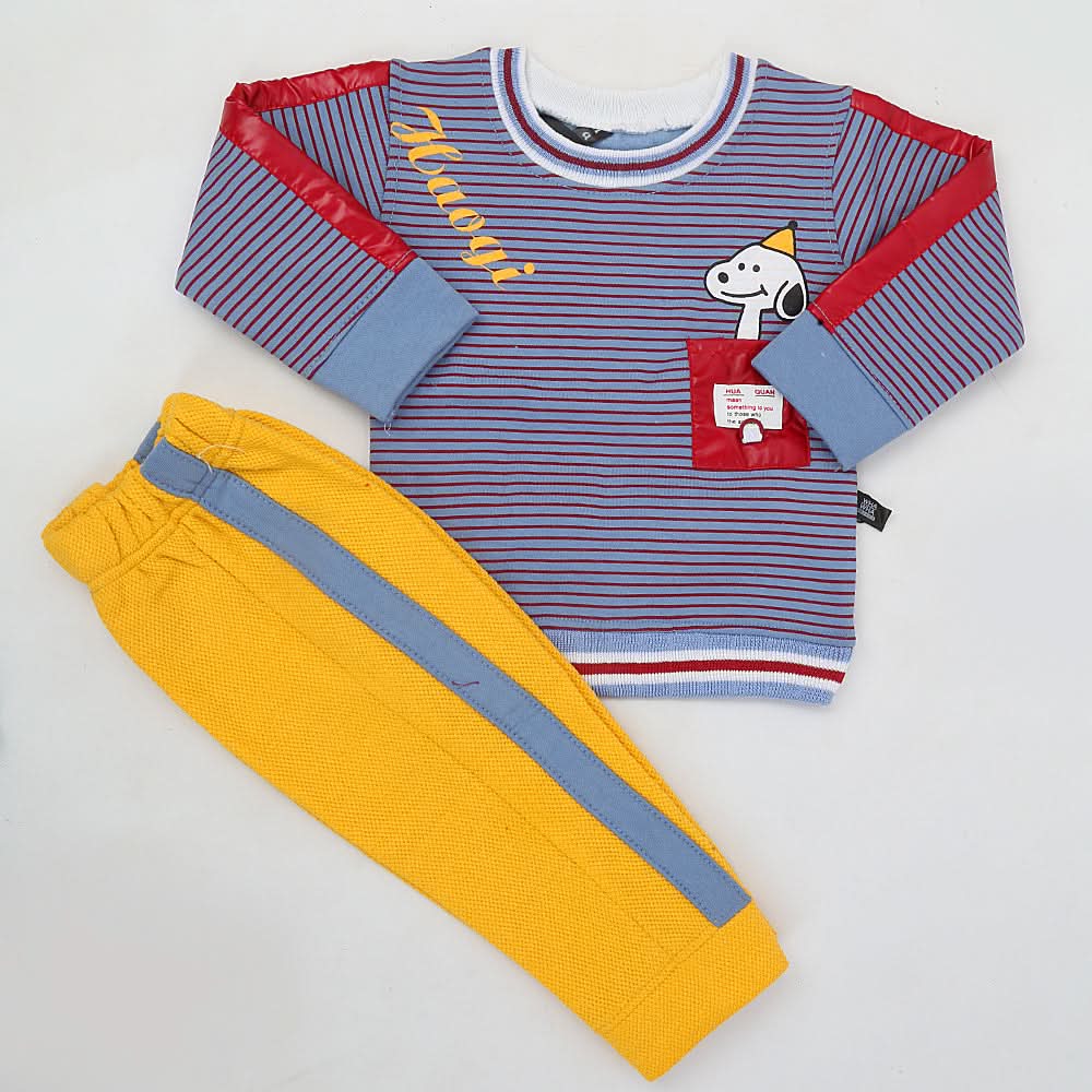 Boys Full Sleeves Fleece Suit - Purple, Kids, Boys Sets And Suits, Chase Value, Chase Value