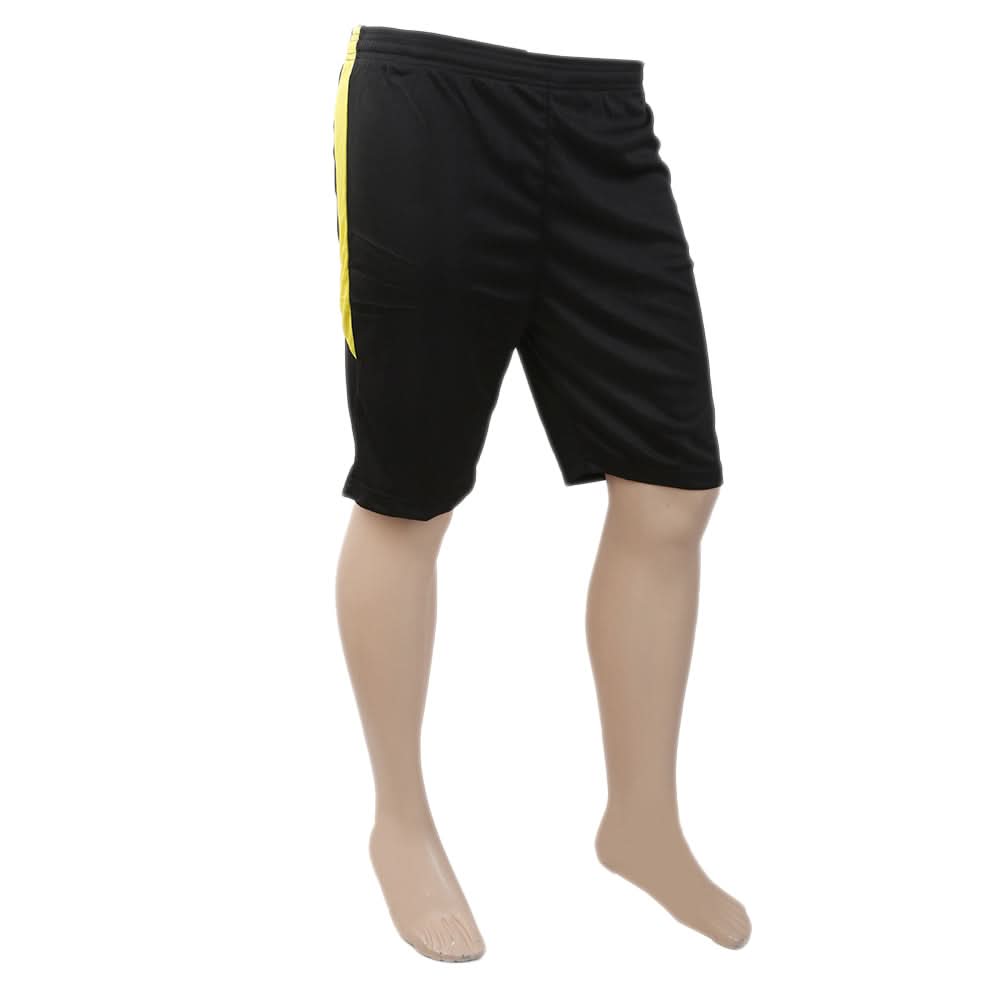 Men's Polyester Short - Black & Yellow, Men, Shorts, Chase Value, Chase Value