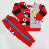 Boys Full Sleeves Fleece Suit 42716 - Red, Kids, Boys Sets And Suits, Chase Value, Chase Value