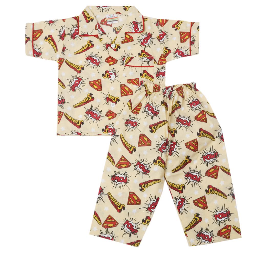 Boys Half Sleeves Sleeping Suit - Yellow, Kids, Boys Sets And Suits, Chase Value, Chase Value