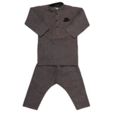 Boys Embroidered Kurta Pajama - Grey, Kids, Boys Shalwar Kameez, Chase Value, Chase Value