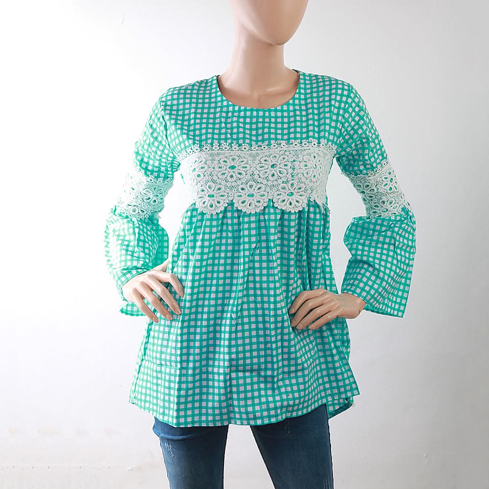 Women's Top Full Sleeves - Light Green, Women, T-Shirts And Tops, Chase Value, Chase Value