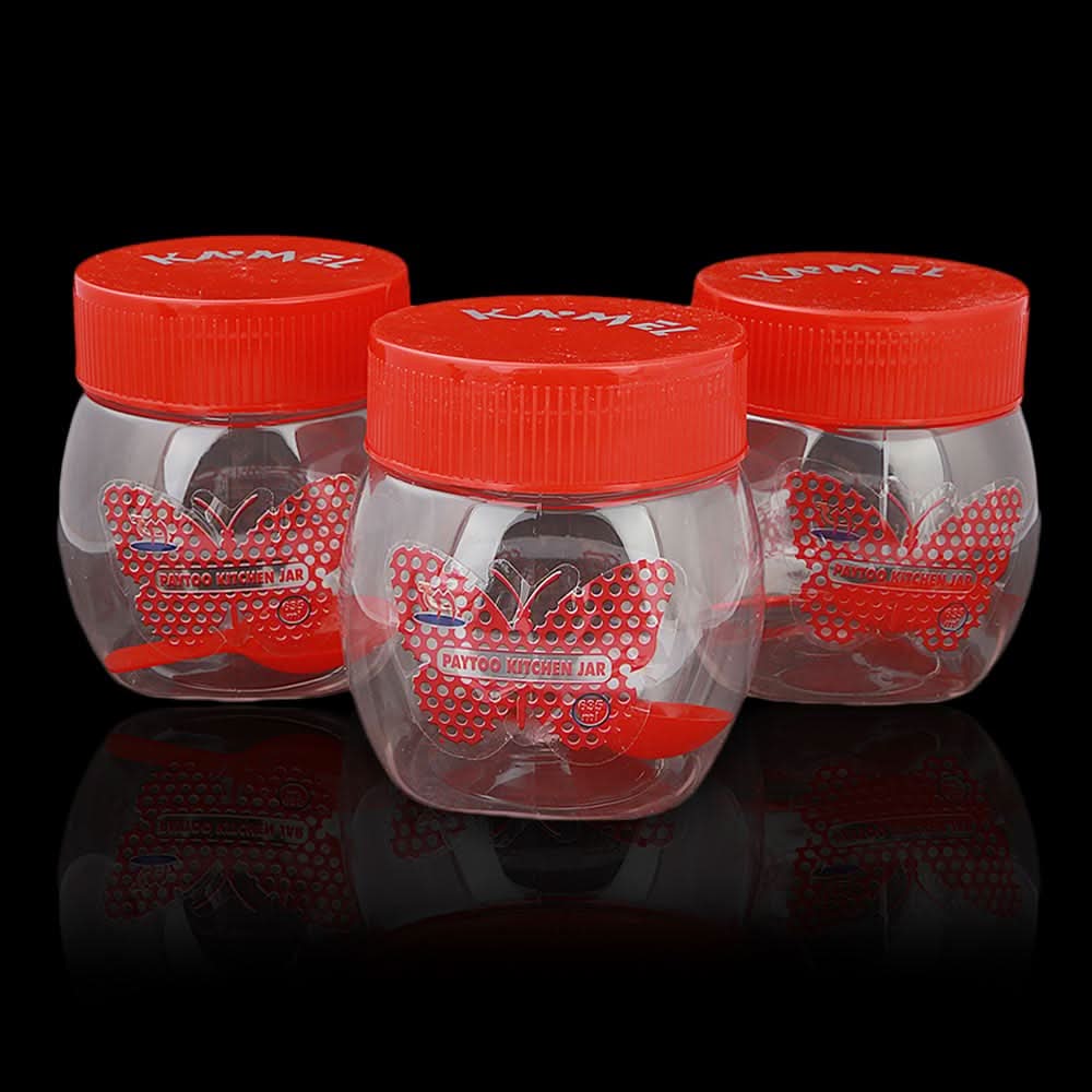 Spice Jar 3 Pcs - Red, Home & Lifestyle, Storage Boxes, Chase Value, Chase Value