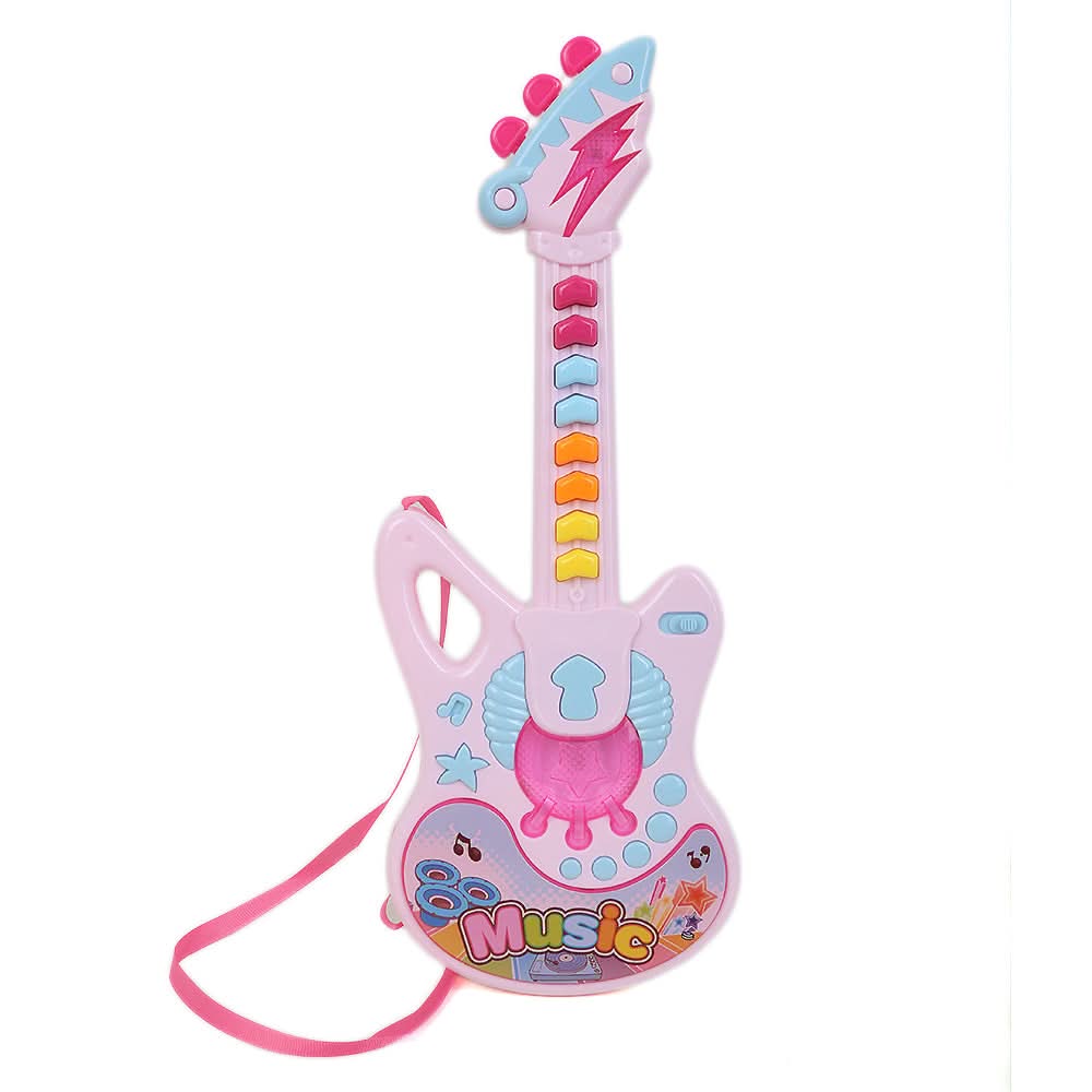 Cartoon Guitar 07917-661f - Pink, Kids, Musical Toys, Chase Value, Chase Value