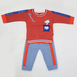 Boys Full Sleeves Fleece Suit - Orange, Kids, Boys Sets And Suits, Chase Value, Chase Value