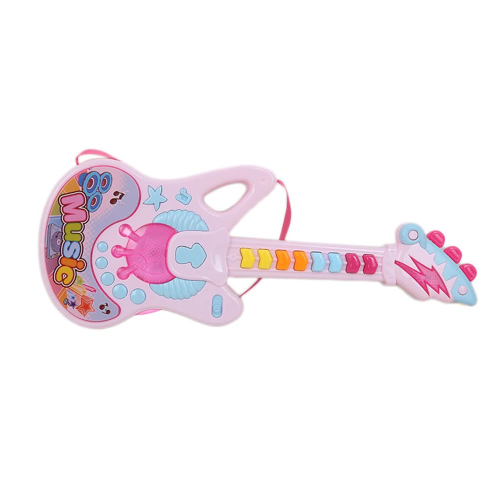 Cartoon Guitar 07917-661f - Pink, Kids, Musical Toys, Chase Value, Chase Value