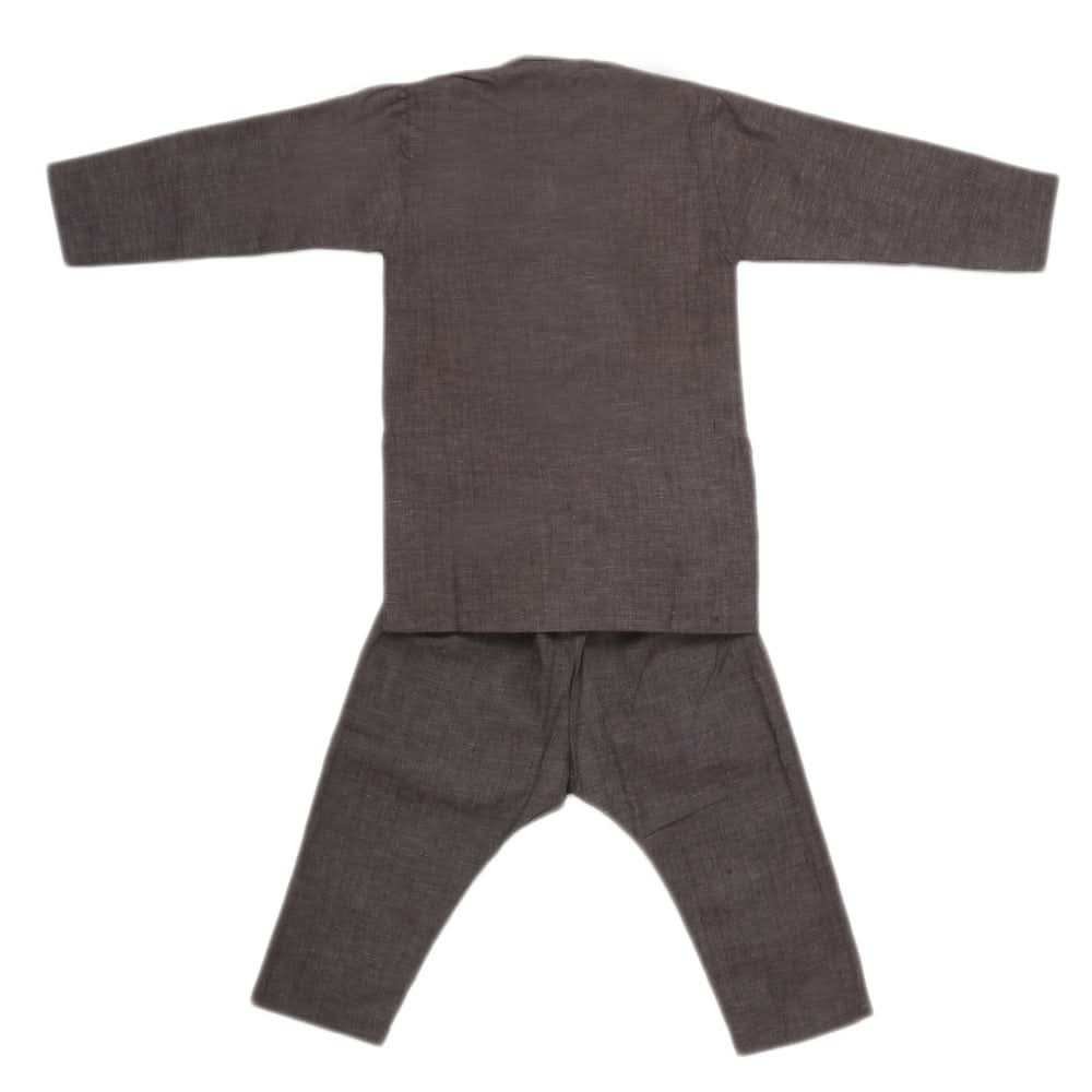Boys Embroidered Kurta Pajama - Grey, Kids, Boys Shalwar Kameez, Chase Value, Chase Value