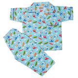 Boys Half Sleeves Sleeping Suit - Sky Blue, Kids, Boys Sets And Suits, Chase Value, Chase Value