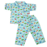 Boys Half Sleeves Sleeping Suit - Cyan, Kids, Boys Sets And Suits, Chase Value, Chase Value
