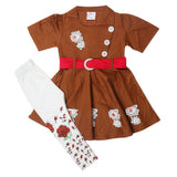 Girls Tights Suit - Brown, Kids, Girls Sets And Suits, Chase Value, Chase Value