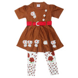 Girls Tights Suit - Brown, Kids, Girls Sets And Suits, Chase Value, Chase Value