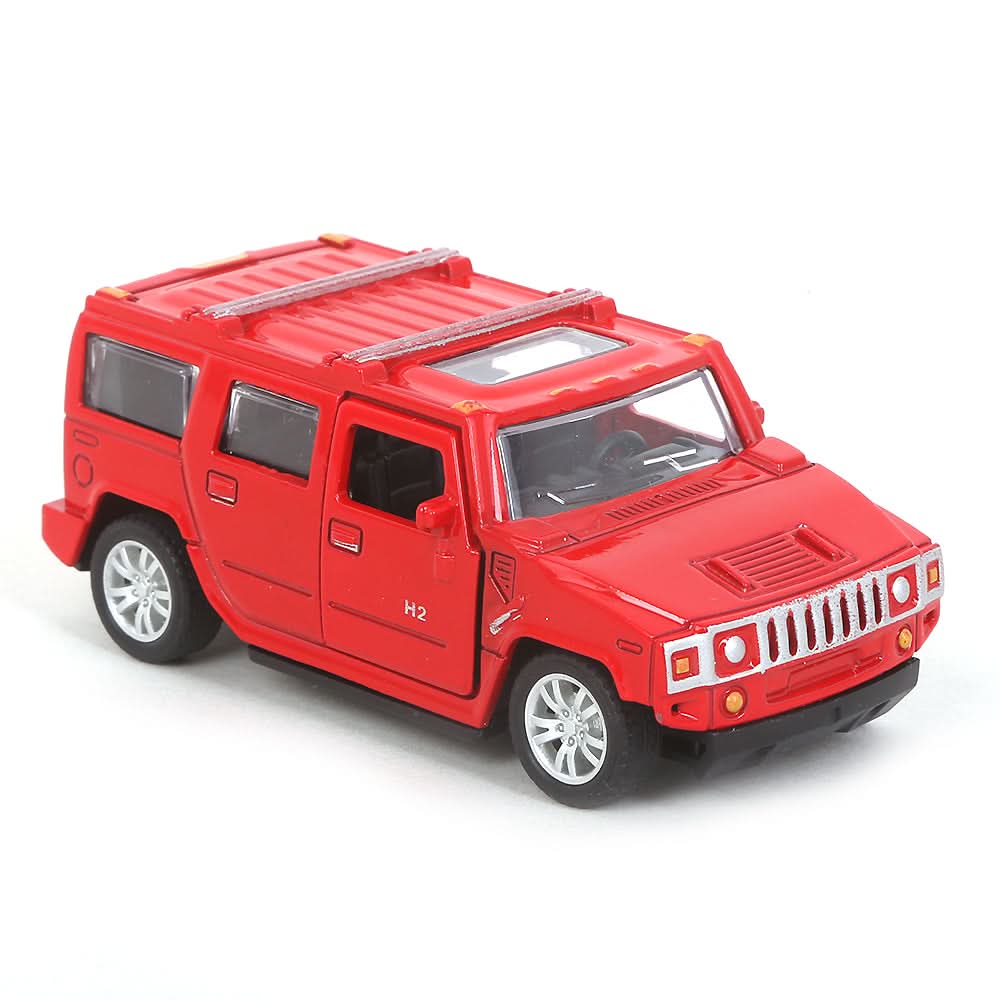 Pull back Metal Car with Open Door - Red, Kids, Non-Remote Control, Chase Value, Chase Value