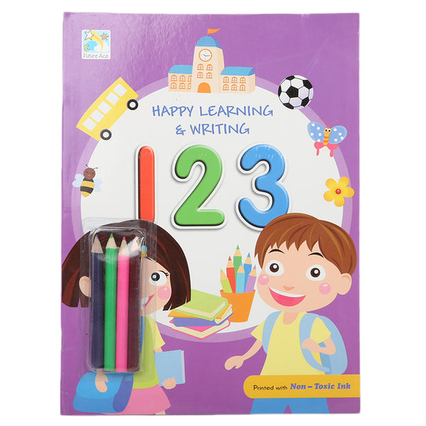 Color Pencil Happy Learning 123, Kids, Kids Educational Books, 9 to 12 Years, Chase Value