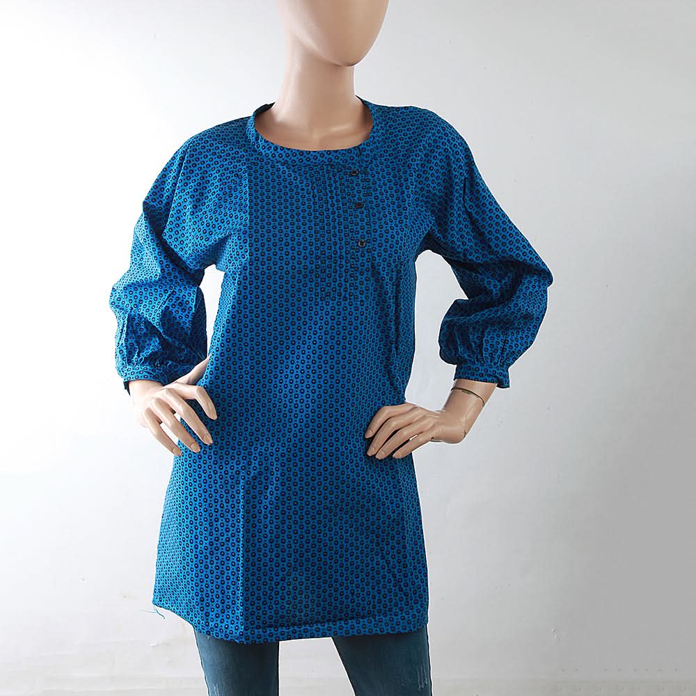 Women's Printed Top - Blue, Women, T-Shirts And Tops, Chase Value, Chase Value