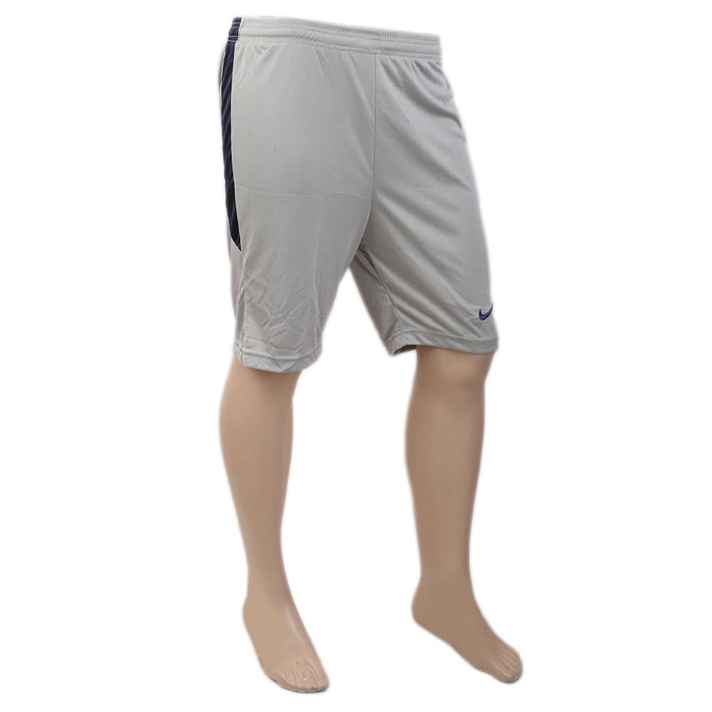 Men's Polyester Short - Light Grey & Royal Blue, Men, Shorts, Chase Value, Chase Value