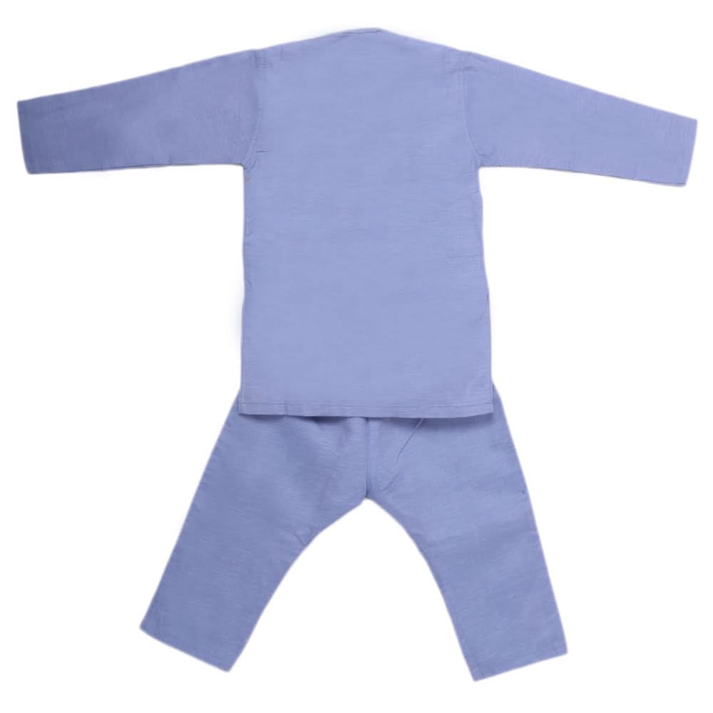 Boys Embroidered Kurta Pajama - Blue, Kids, Boys Shalwar Kameez, Chase Value, Chase Value