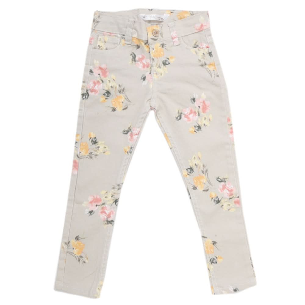 Girls Cotton Printed Pant - Fawn, Kids, Girls Pants And Capri, Chase Value, Chase Value