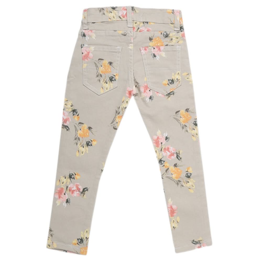 Girls Cotton Printed Pant - Fawn, Kids, Girls Pants And Capri, Chase Value, Chase Value