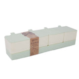 Spice Box With Spoon 4 Pcs - Cyan, Home & Lifestyle, Storage Boxes, Chase Value, Chase Value