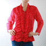 Women's Printed Western Top Front Button - Pink, Women, T-Shirts And Tops, Chase Value, Chase Value