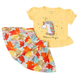 Newborns Girls Half Sleeves Suits - Mustard, Kids, New Born Girls Sets And Suits, Chase Value, Chase Value