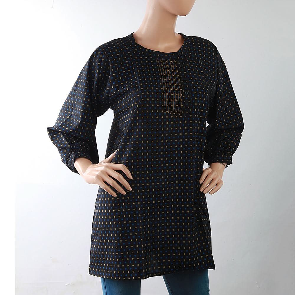 Women's Printed Top - Black, Women, T-Shirts And Tops, Chase Value, Chase Value