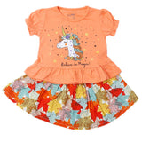Newborns Girls Half Sleeves Suits - Peach, Kids, New Born Girls Sets And Suits, Chase Value, Chase Value