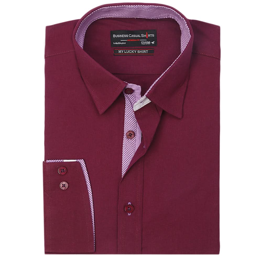 Men's Business Casual Shirt - Purple, Men's Shirts, Chase Value, Chase Value