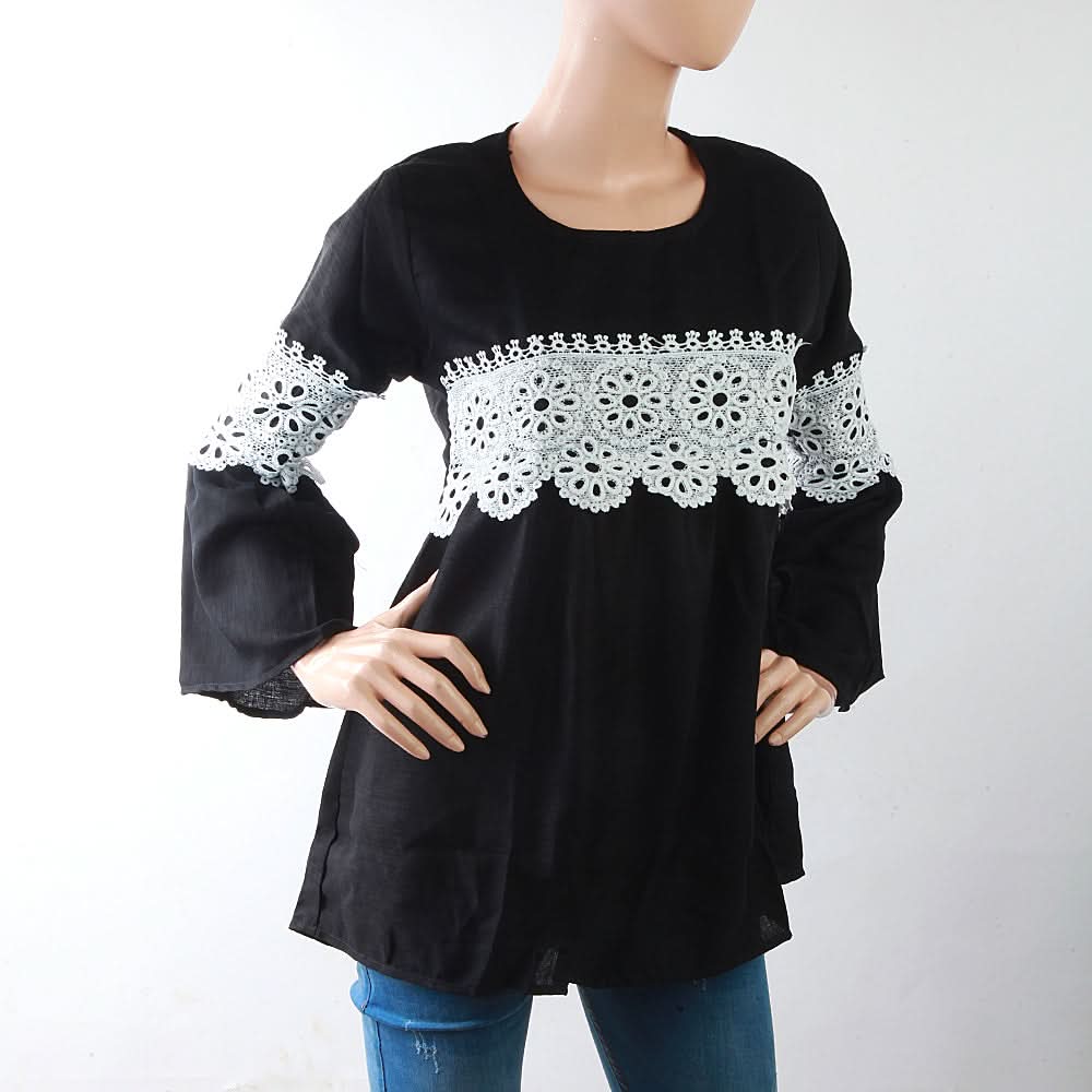 Women's Top Full Sleeves - Black, Women, T-Shirts And Tops, Chase Value, Chase Value