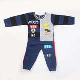 Boys Full Sleeves Fleece Suit 42716 - Navy Blue, Kids, Boys Sets And Suits, Chase Value, Chase Value