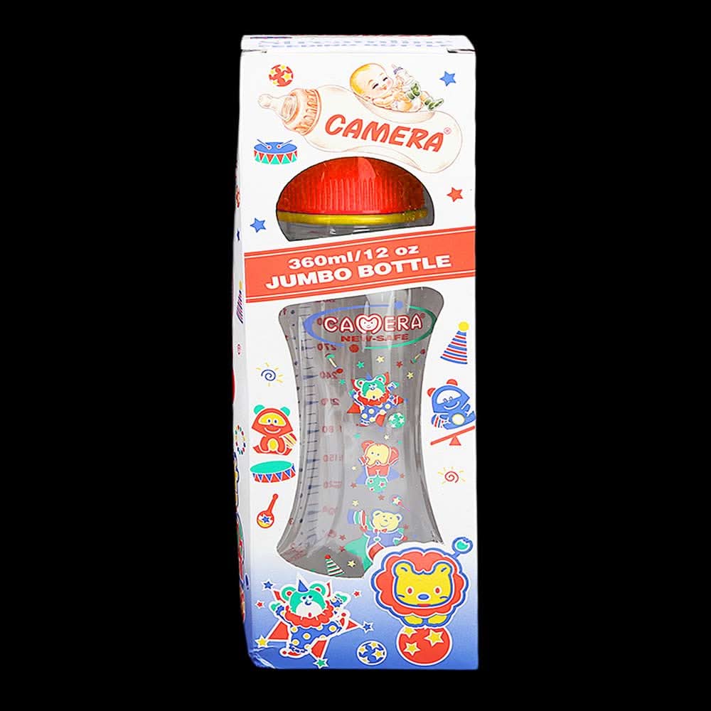 Camera Streamline Feeding Bottle 360ml/12oz - Red, Kids, Feeding Supplies, Chase Value, Chase Value