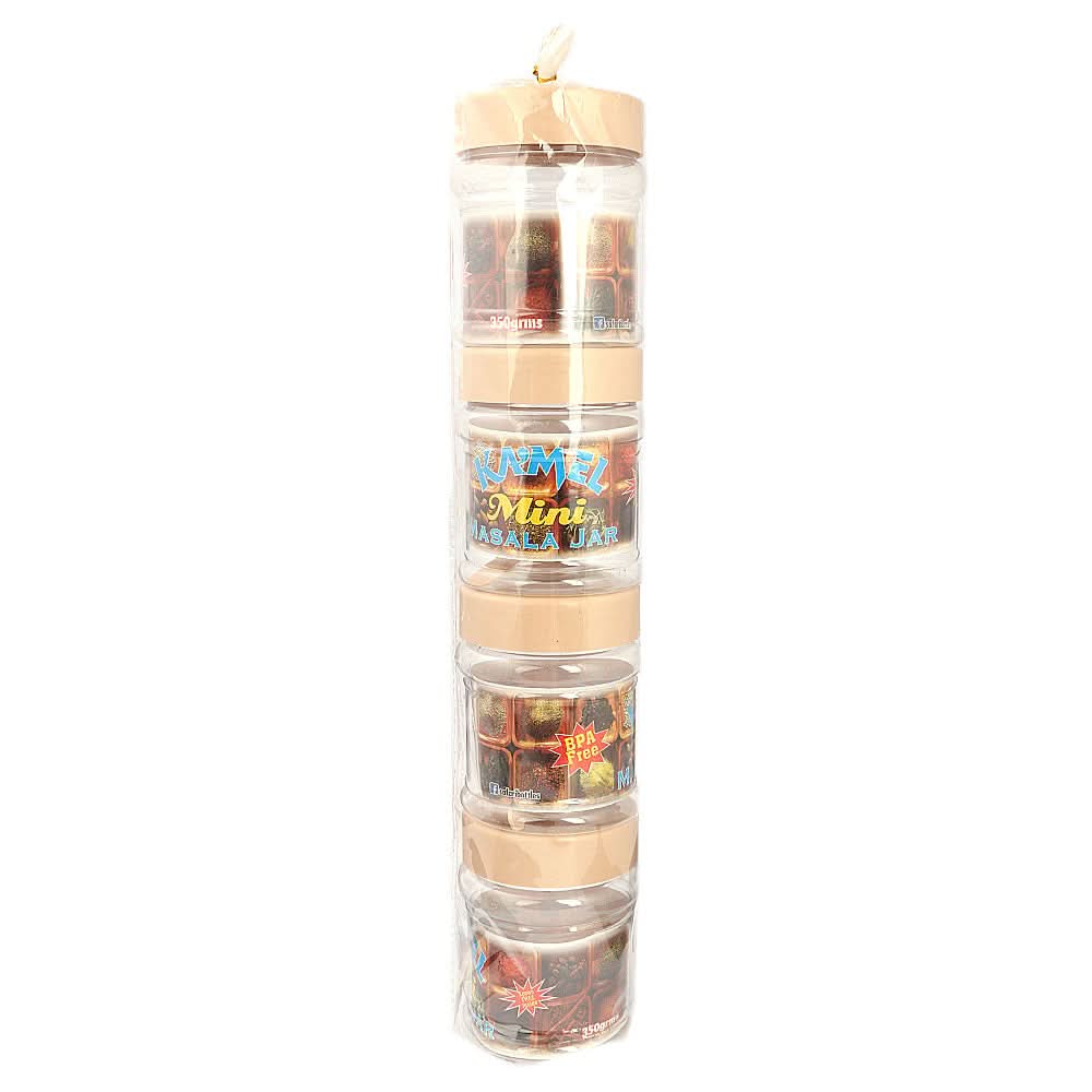 Spice Jar 4 Pcs - Fawn, Home & Lifestyle, Storage Boxes, Chase Value, Chase Value