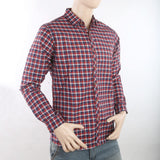 Men's Casual Check Shirt - Maroon, Men, Shirts, Chase Value, Chase Value