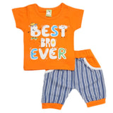 Newborn Boys Half Sleeves Suit - Orange, Kids, NB Boys Sets And Suits, Chase Value, Chase Value