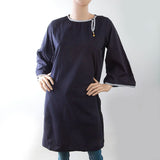 Women's Embroidery Kurti - Navy Blue, Women, Ready Kurtis, Chase Value, Chase Value