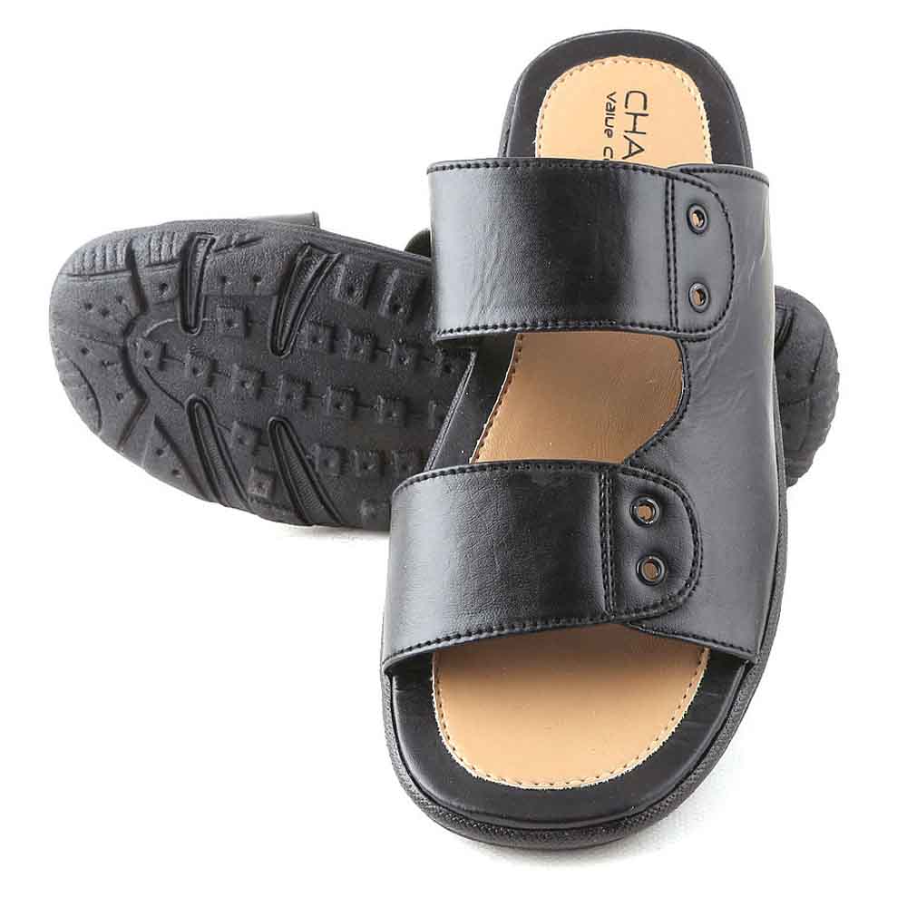 Men's Slippers (014) - Black, Men, Slippers, Chase Value, Chase Value
