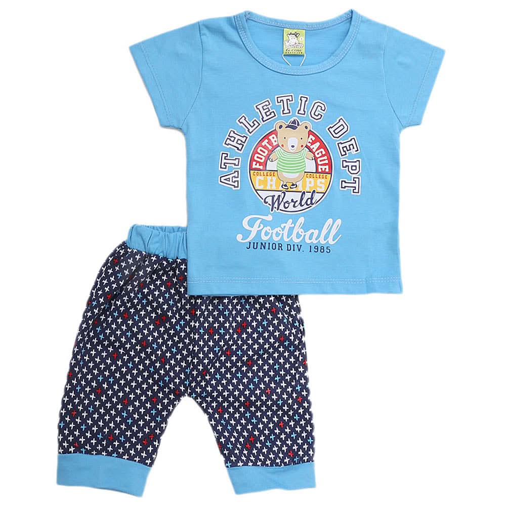 Newborn Boys Half Sleeves Suit - Blue, Kids, NB Boys Sets And Suits, Chase Value, Chase Value