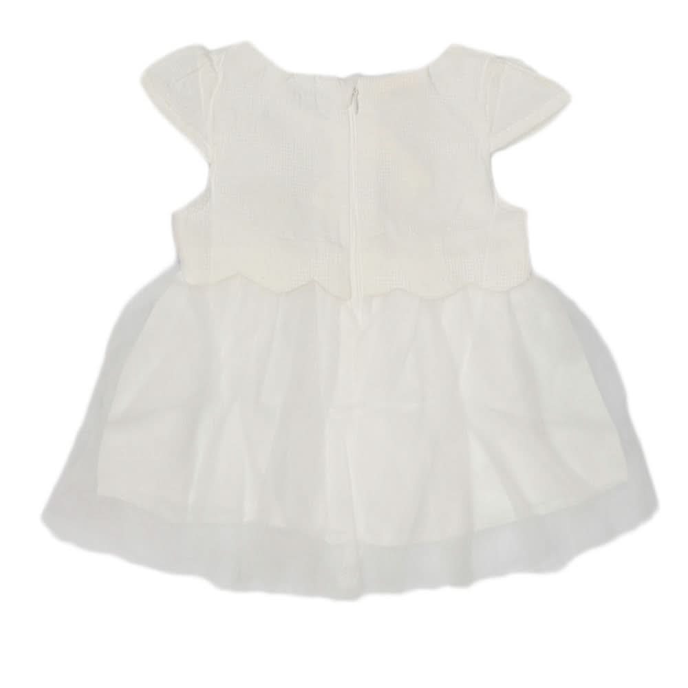 New Born Baby Frock - White, Kids, NB Girls Frocks, Chase Value, Chase Value