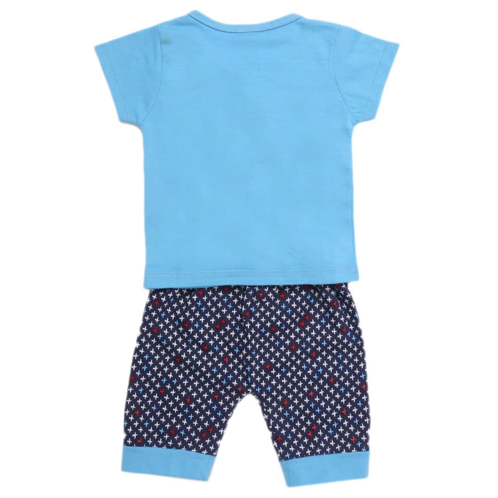 Newborn Boys Half Sleeves Suit - Blue, Kids, NB Boys Sets And Suits, Chase Value, Chase Value