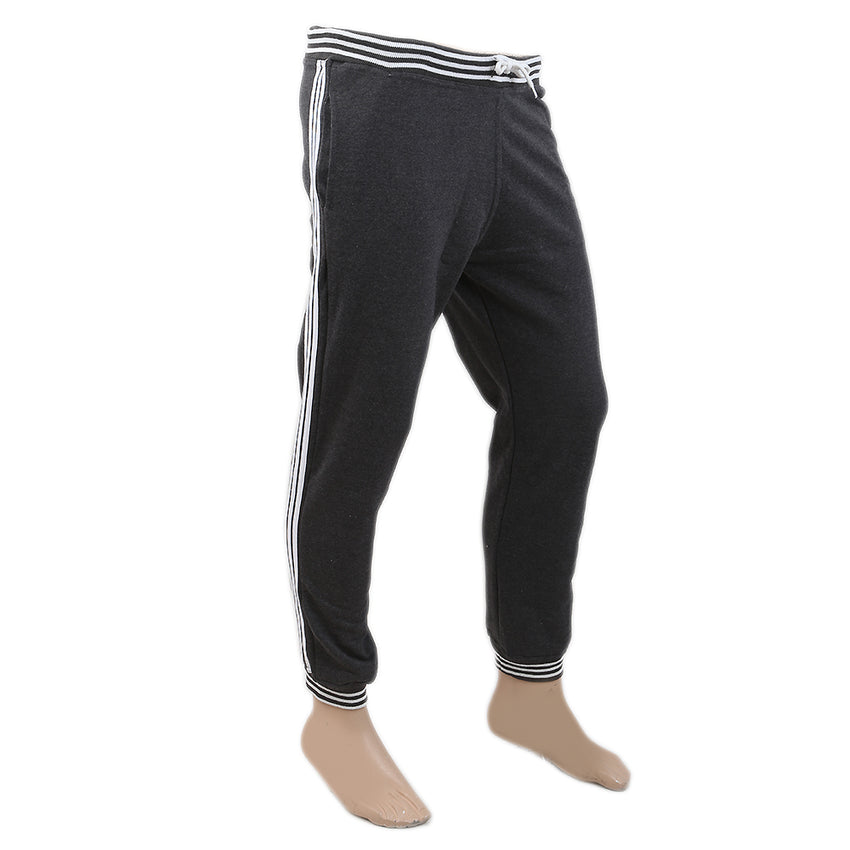 Men's Yarn Dyed Rib Trouser - Grey, Men, Lowers And Sweatpants, Chase Value, Chase Value