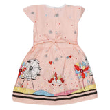 Girls Embroided Frock - Peach, Kids, Girls Frocks, Chase Value, Chase Value