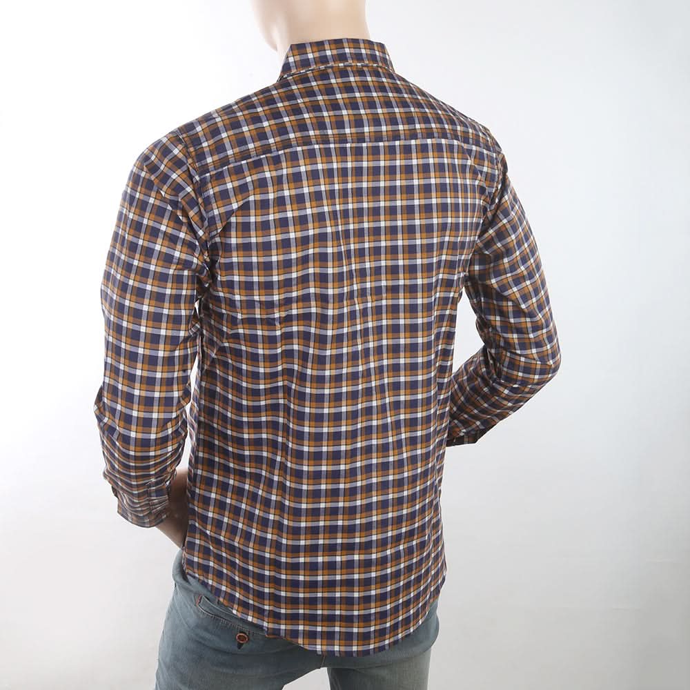 Men's Casual Check Shirt - Navy Blue, Men, Shirts, Chase Value, Chase Value