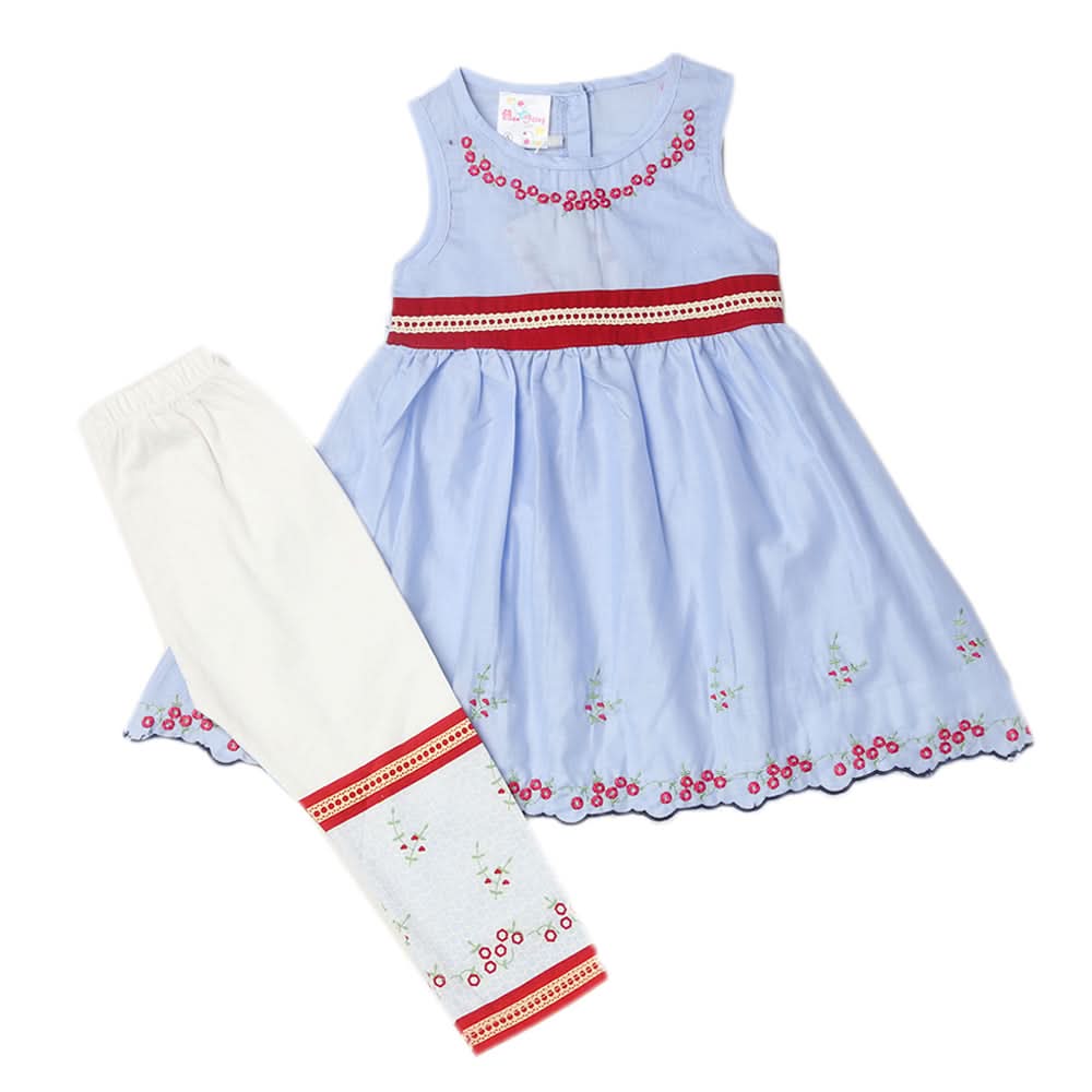 Girls Tights Suit - Blue, Kids, Girls Sets And Suits, Chase Value, Chase Value