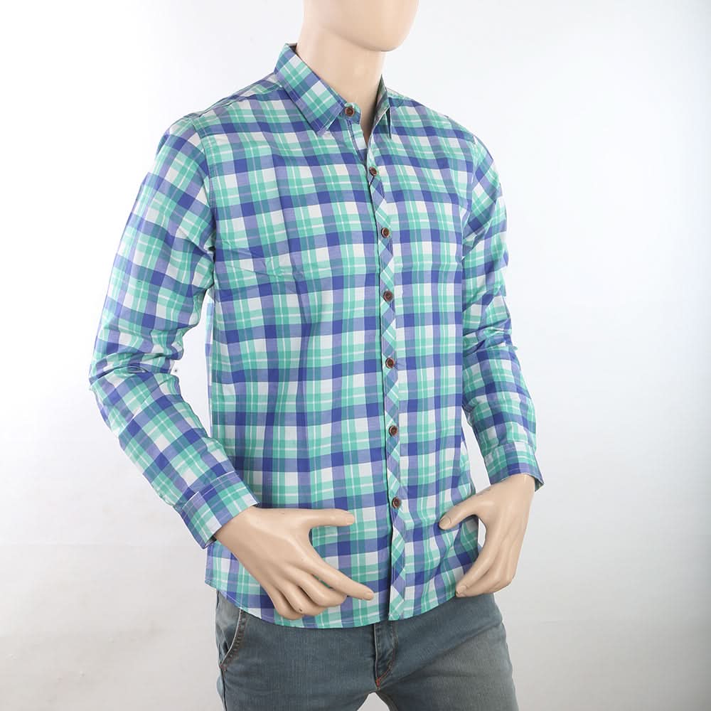 Men's Casual Check Shirt - Green, Men, Shirts, Chase Value, Chase Value