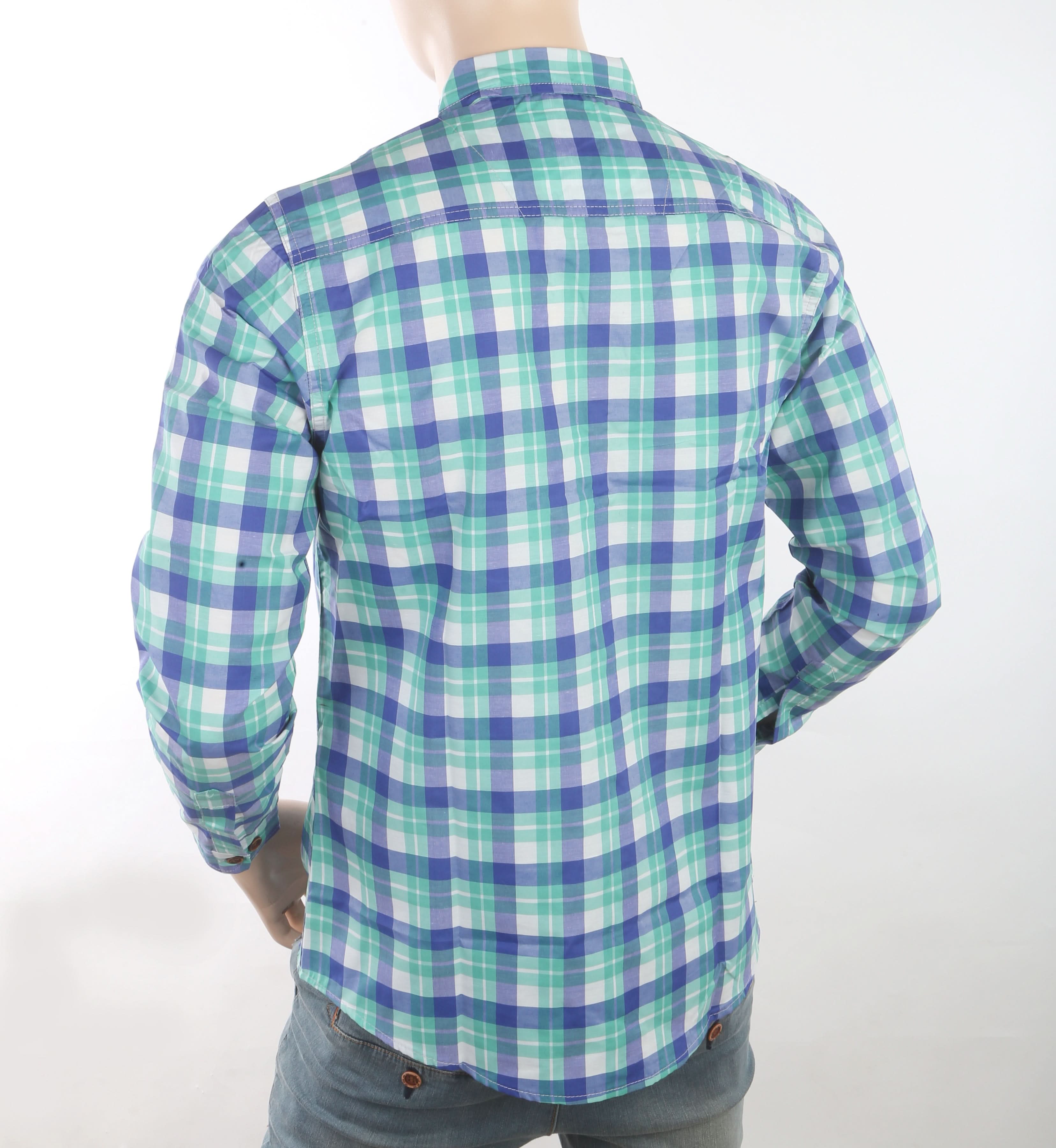 Men's Casual Check Shirt - Green, Men, Shirts, Chase Value, Chase Value