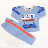Boys Full Sleeves Fleece Suit 42718 - Blue, Kids, Boys Sets And Suits, Chase Value, Chase Value