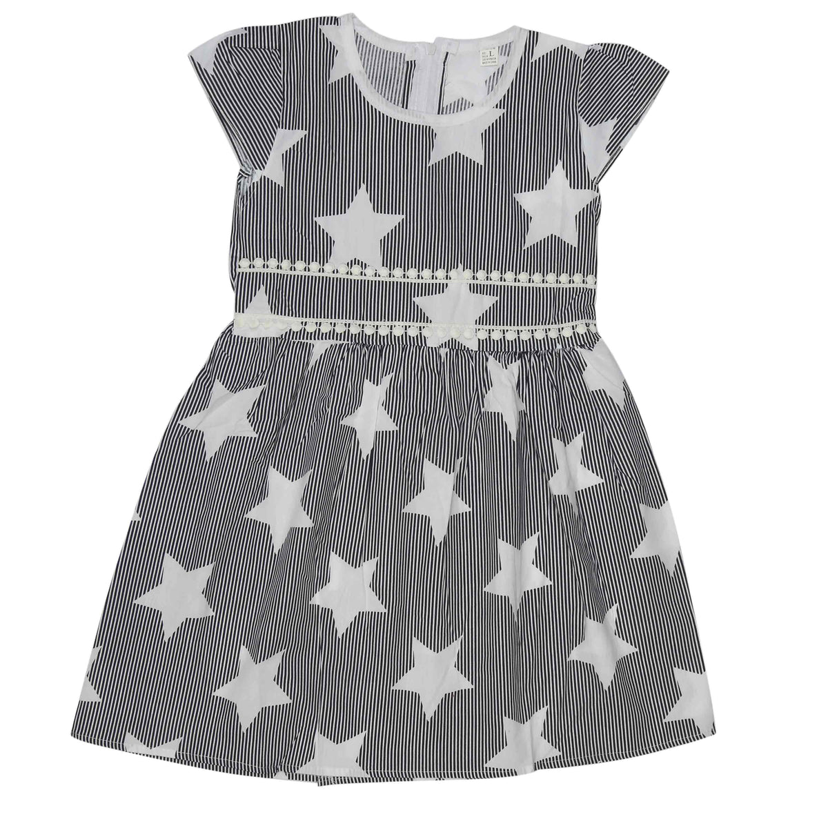 Girls Embroided Frock - Navy Blue, Kids, Girls Frocks, Chase Value, Chase Value