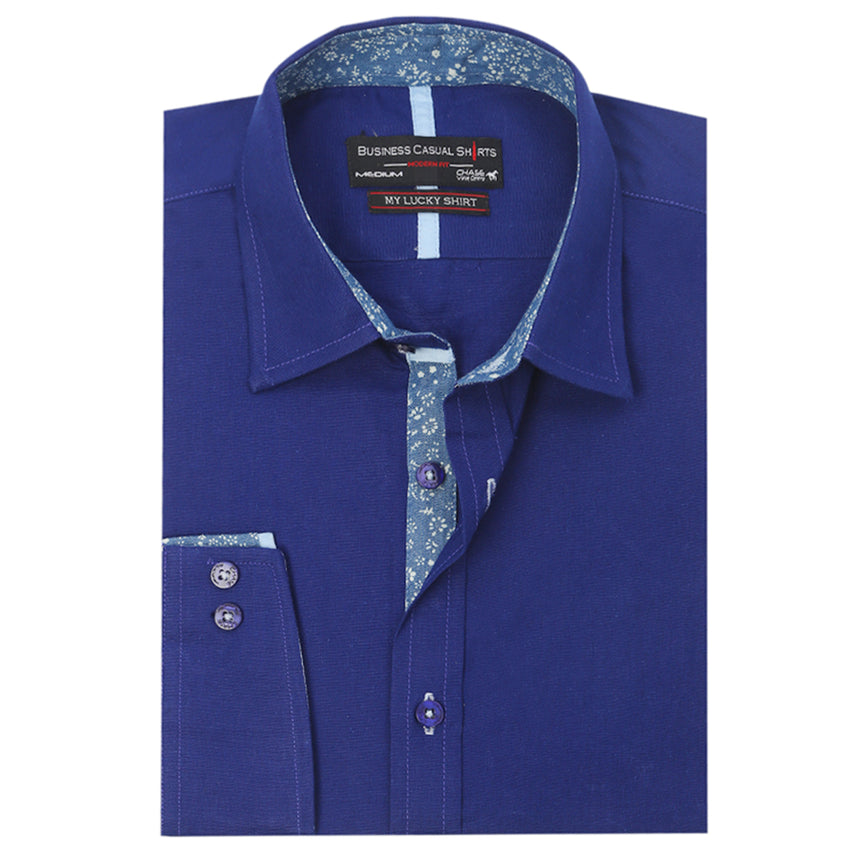 Men's Business Casual Shirt - Blue, Men's Shirts, Chase Value, Chase Value